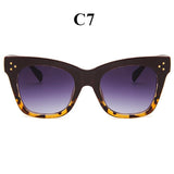 Oulylan Classic Cat Eye Sunglasses Women Vintage Oversized