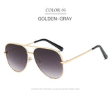 2019 New Fashion Brand Designer Ladies Pilot Sunglasses Women Men Goggle Gradient Sun Glasses For Female Mirror Shades UV400