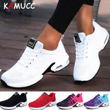 Fashion Women Sneakers Running Shoes Outdoor Sports Shoes Breathable Lightweight Comfort Running Gym Shoes Air Cushion Lace Up