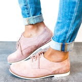 CYSINCOS Non-slip Sneakers Women Leather Platform Shoes Women Casual Shoes Flats Leather Shoes Cut-Outs Flat Plus Size 35-43